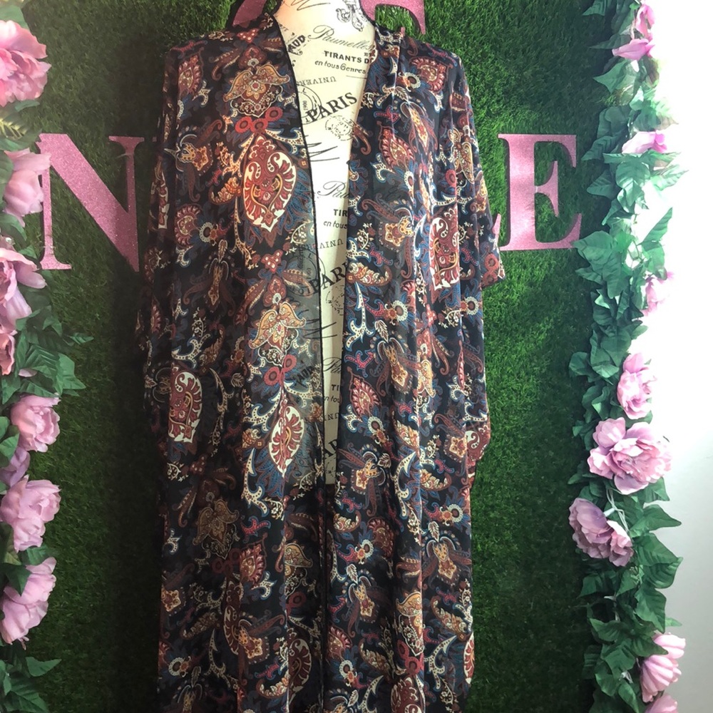Forever 21 Flower Print Kimono